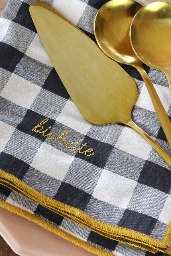 Serviette de Table réglisse - Bichette