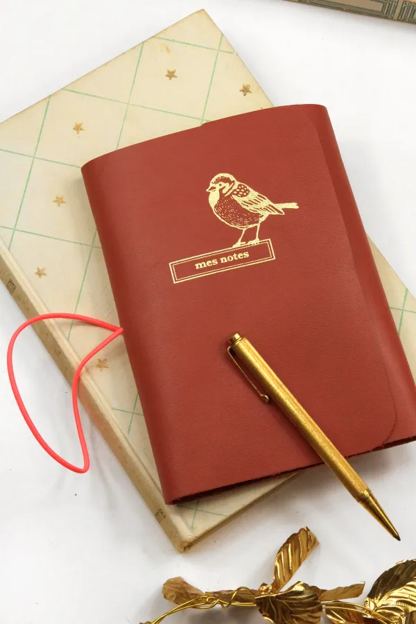 Carnet cuir - Le pocket - Tomette