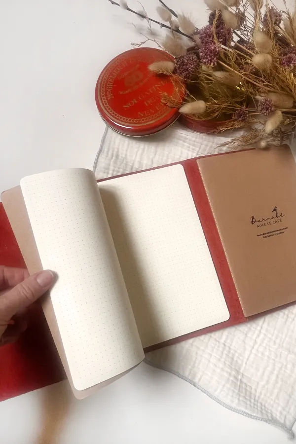 Carnet cuir - Le Notebook - Caramel