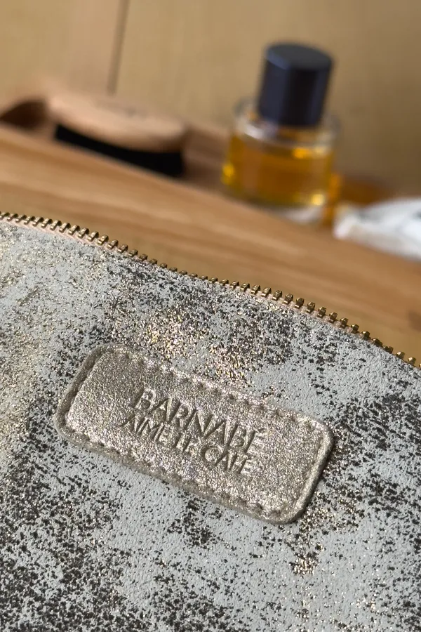 Pochette cuir - Gabrielle - Voie lactée