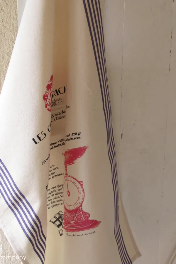 TORCHON DE CUISINE SÉRIGRAPHIÉ - Recette