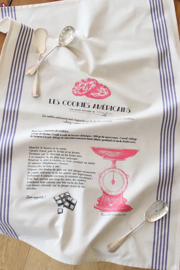 TORCHON DE CUISINE SÉRIGRAPHIÉ - Recette