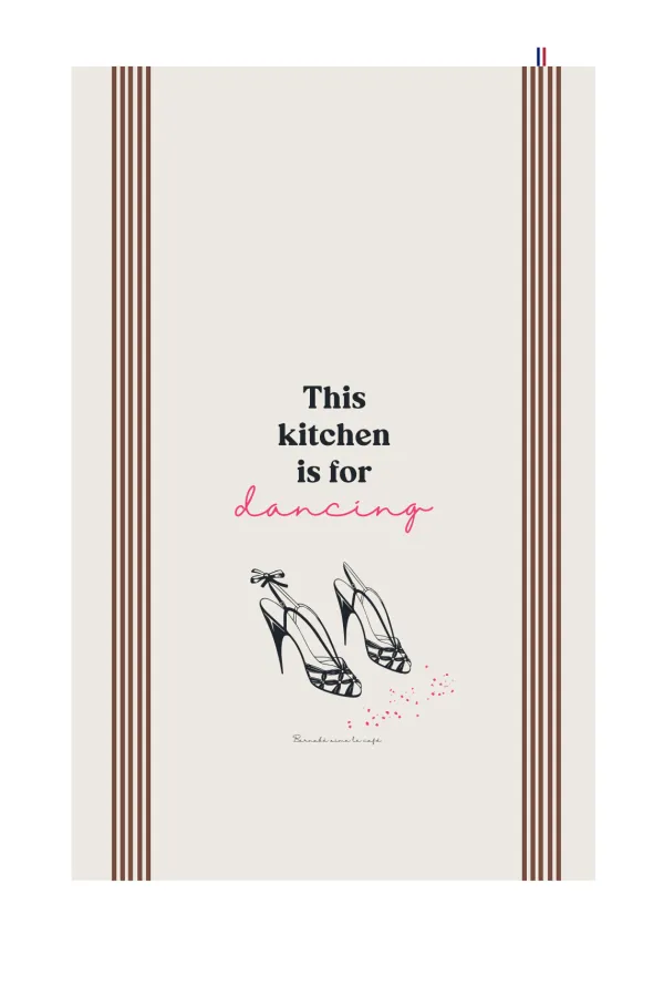 TORCHON DE CUISINE SÉRIGRAPHIÉ - Dancing
