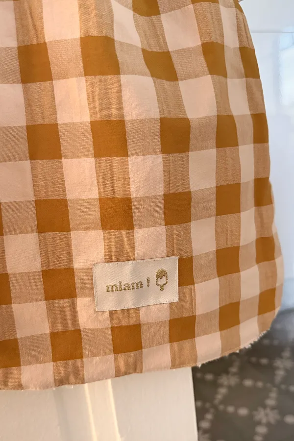 collection bavoir serviette cantine Barnabé aime le café made in france