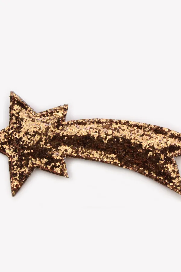 Déco paillettes - Etoile filante Bronze
