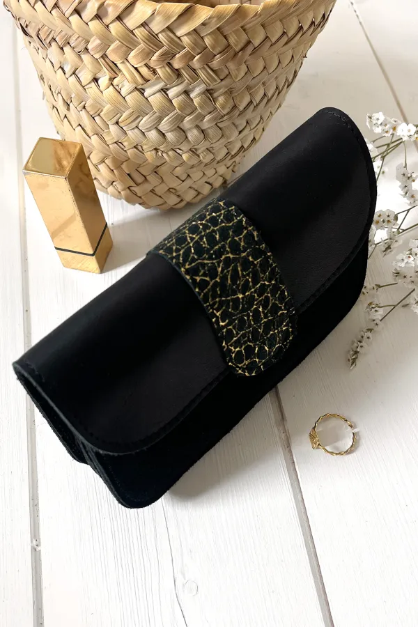 Portefeuille femme - Pipa - Croco noir