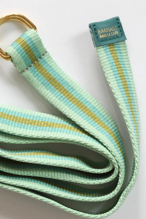 Ceinture sangle - vert & bleu