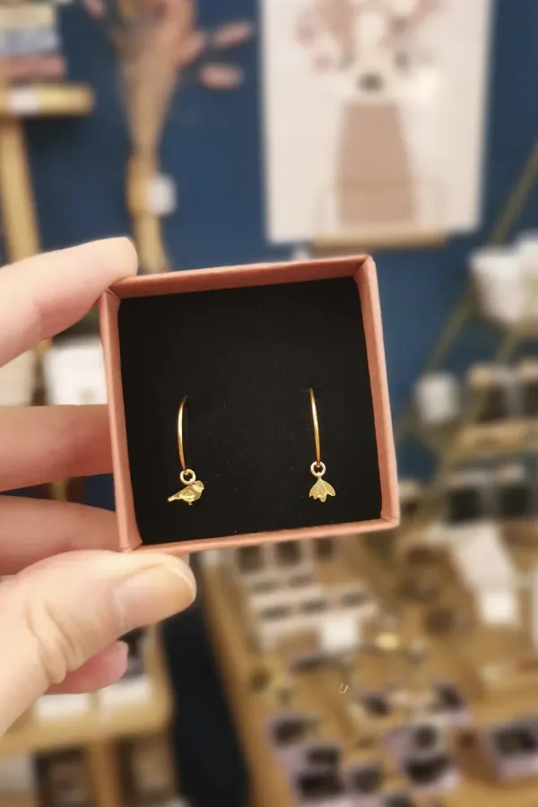 Collab Adorabili - Créoles Pampilles mésange