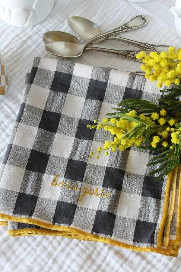 Serviette de Table réglisse - Beau gosse