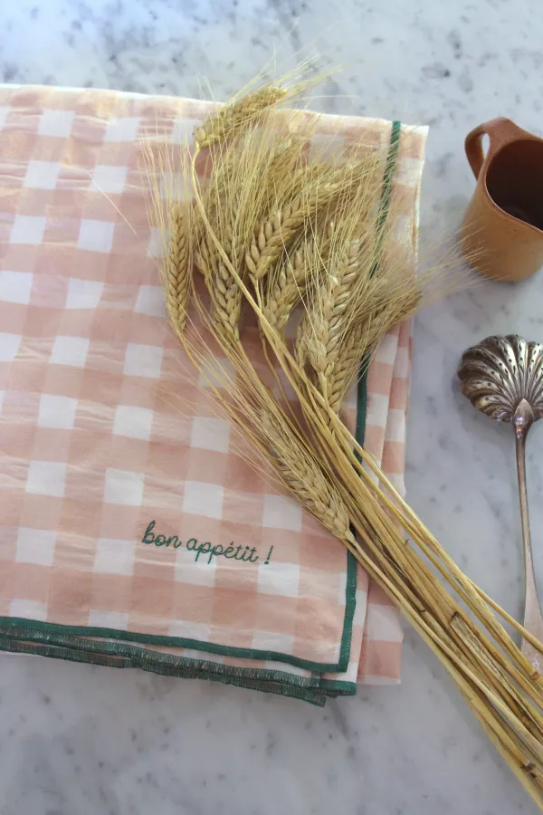 Nappe carreaux vichy - macaron 140 x 250 cm