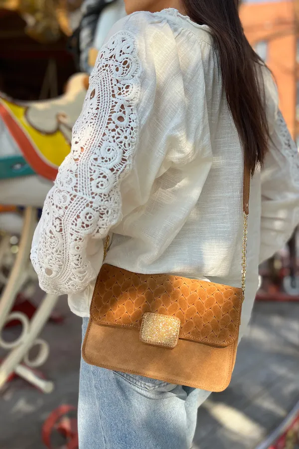 Sac Madeleine - Tressé Caramel