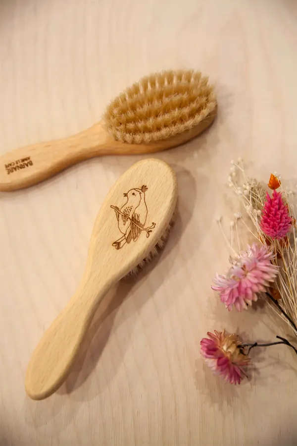 Brosse à cheveux bébé - Oiseau