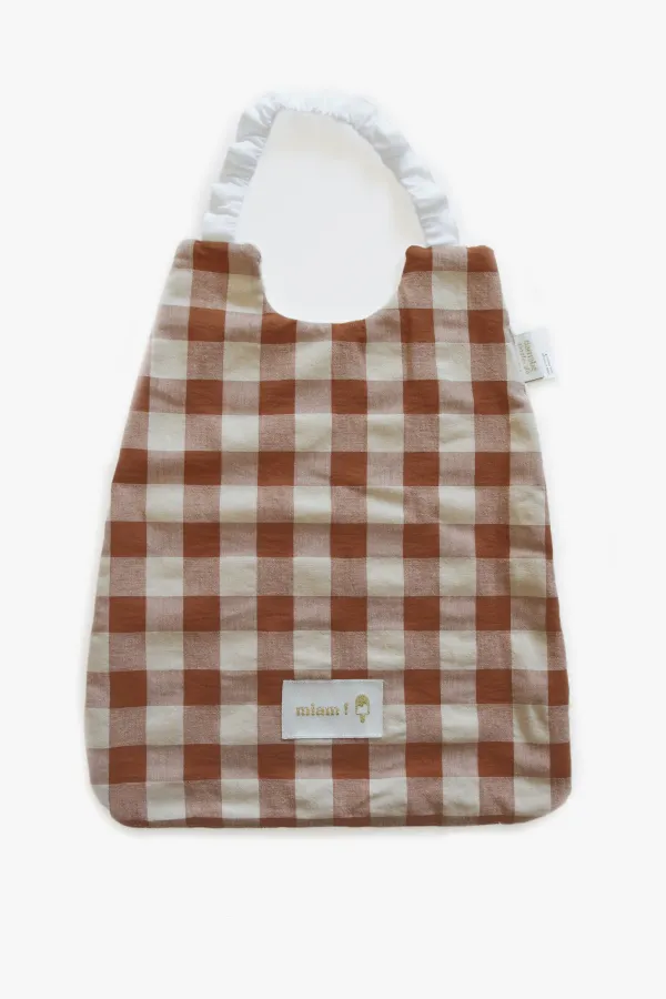 Serviette élastique vichy - Argile