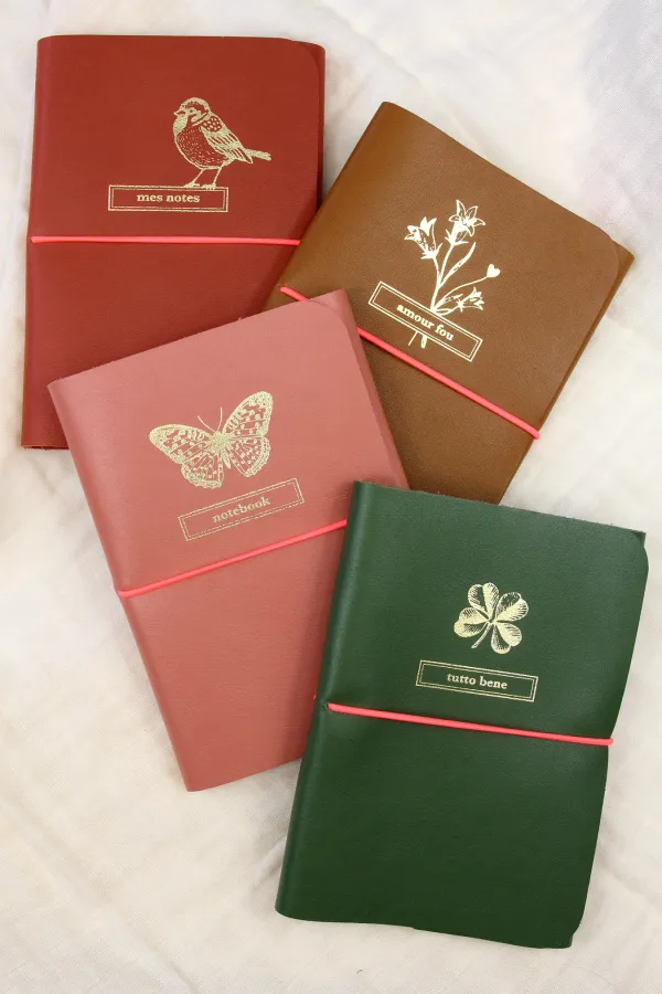 Carnet cuir - Le pocket - Tomette