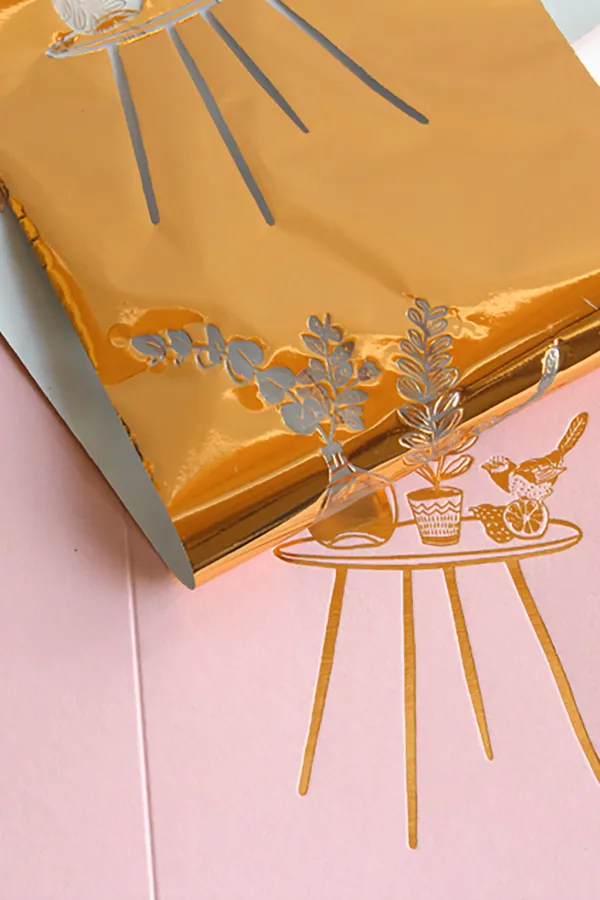 Carte + enveloppe - Dame jeanne Rose