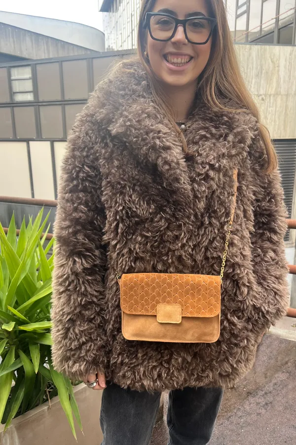 Sac Madeleine - Tressé Caramel