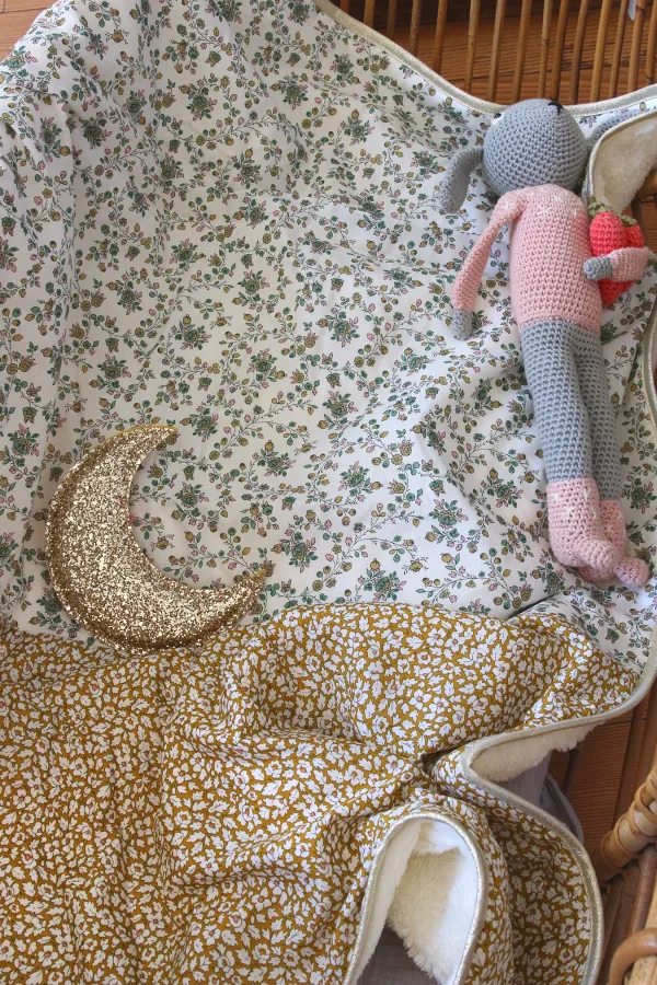 Couverture polaire & Liberty - Lison