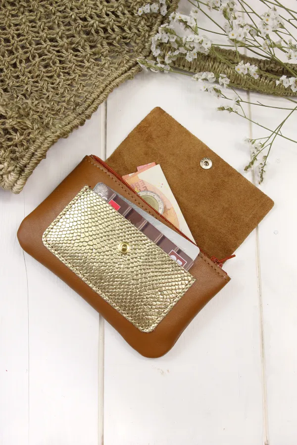 Porte monnaie - Mon essentiel - Caramel
