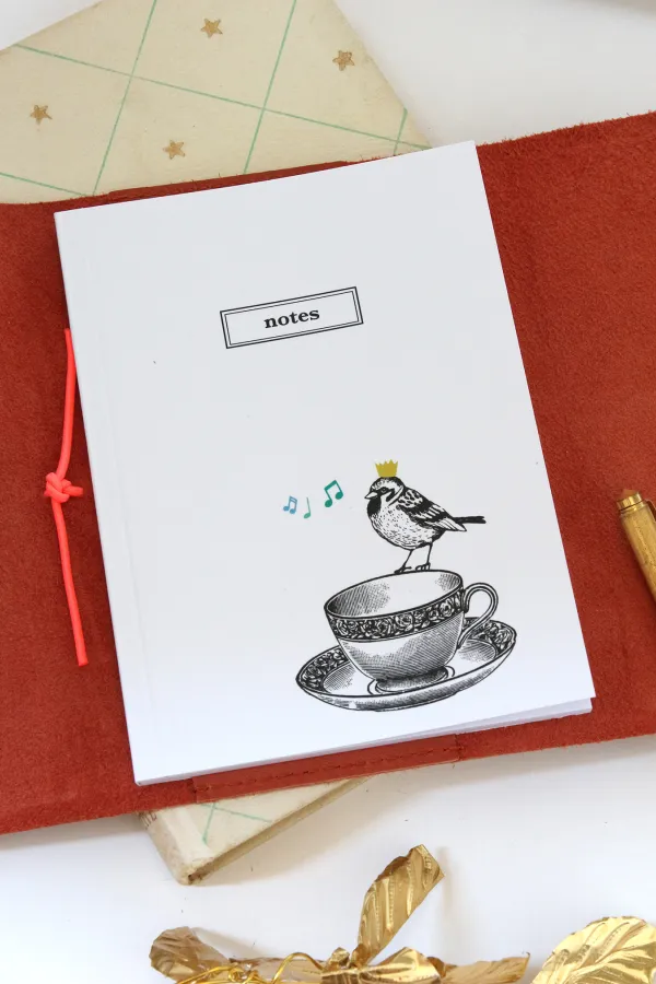 Carnet cuir - Le pocket - Tomette