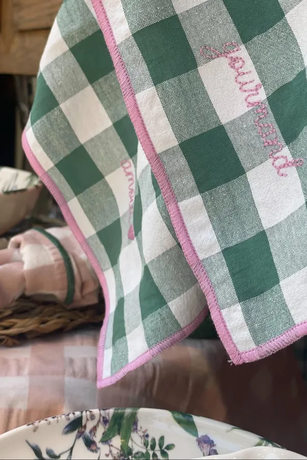 Serviette de Table sauge - Amour