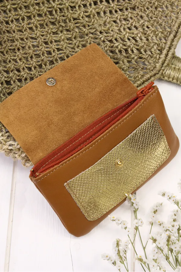 Porte monnaie - Mon essentiel - Caramel
