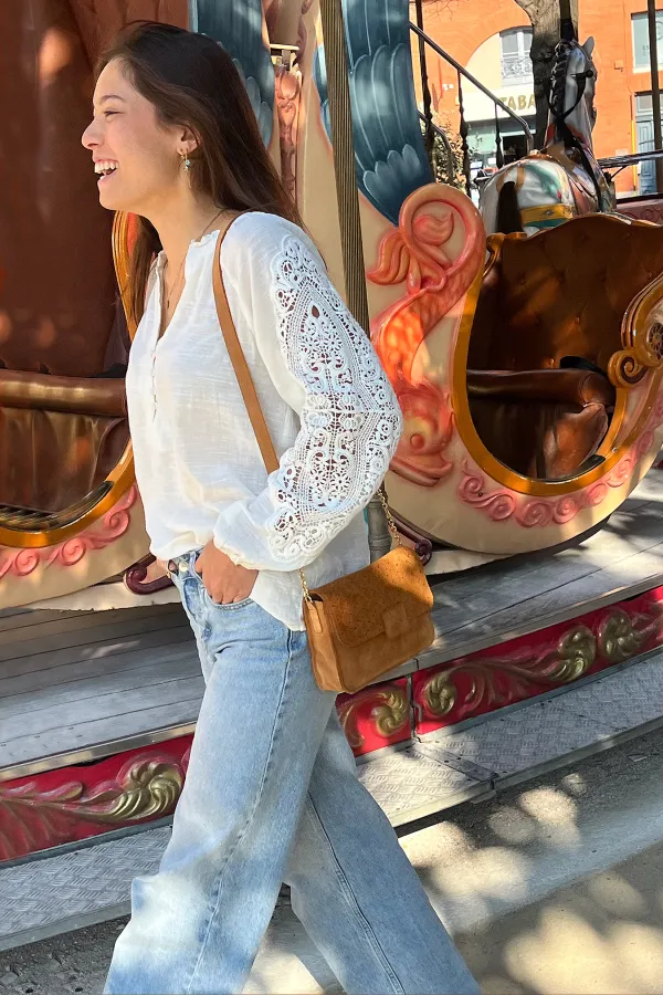 Sac Madeleine - Tressé Caramel