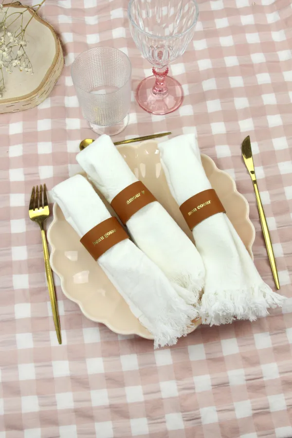 Rond de serviette en cuir - Daddy cool