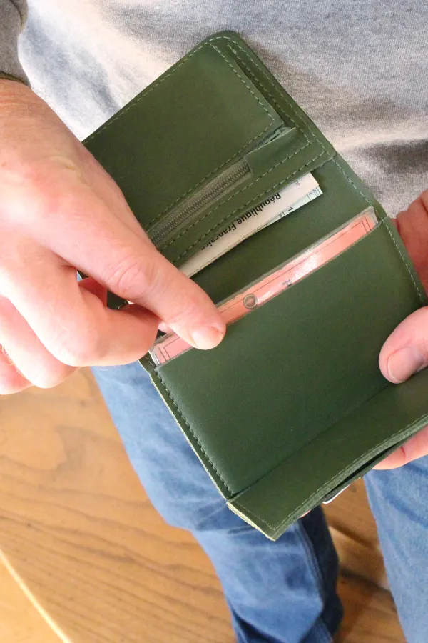 Portefeuille Homme Charles - vert Agave