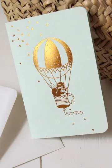 Carte + enveloppe - Montgolfière