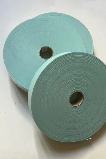 Biais coton 37 mm à plat - Turquoise clair - 197 m