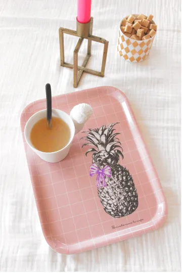 Plateau en bois de bouleau - Ananas