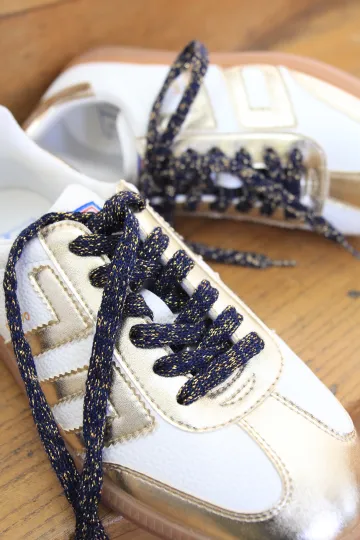 Lacets de chaussures lurex - Night blue