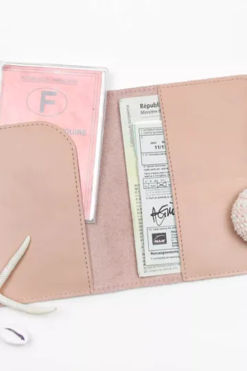 Etui papiers voiture cuir - Sugar