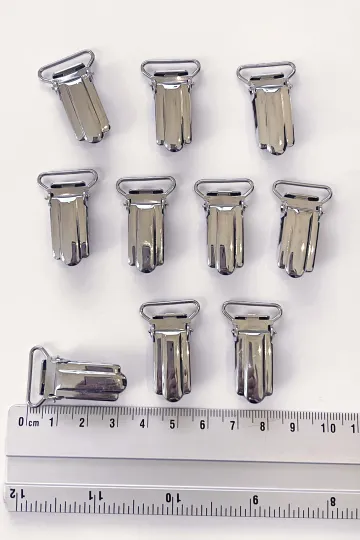 Lot de 10 pinces bretelle - 18 mm