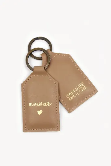 Porte clé Amour - Moka