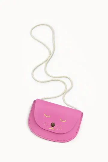 Sac cuir Minette - Bubble gum