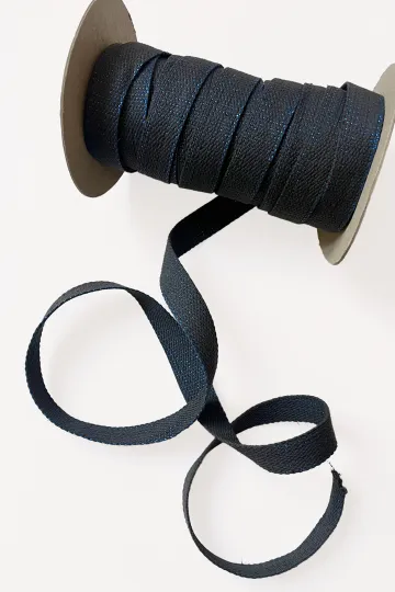 Sangle coton & lurex - 4 mètres - 