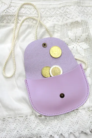 Sac cuir Minette - Lilas