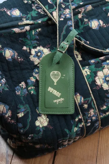 Etiquette de bagage cuir - Agave