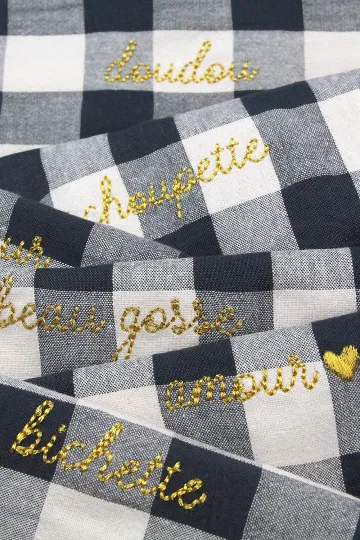 Serviette de Table réglisse - Mon coeur