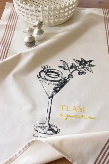 TORCHON DE CUISINE SÉRIGRAPHIÉ - Sérigraphie - Team Apéro