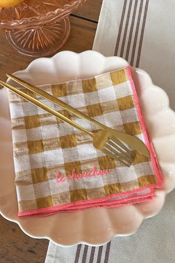 Serviette de Table moutarde - Le chouchou
