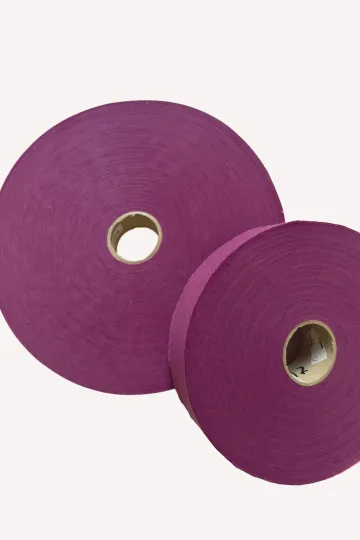 Biais coton 37 mm à plat - Cyclamen - galette de 197 m