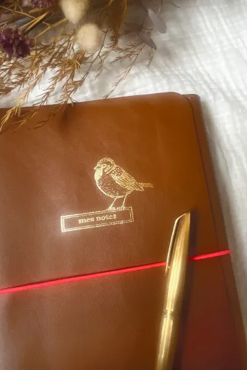 Carnet cuir - Le Notebook - Caramel