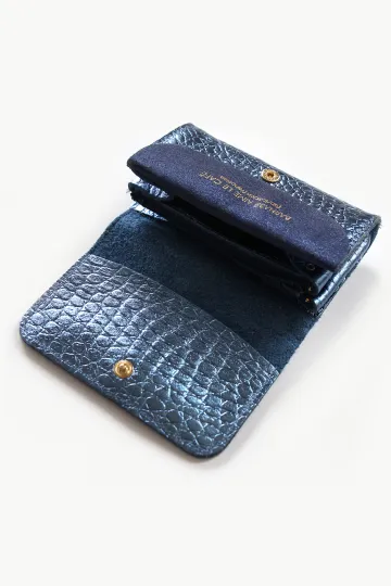 portefeuille femme compact cuir fantaisie bleu barnabé aime le café