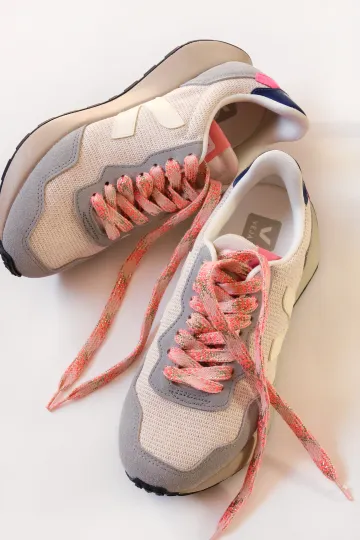 Lacets de chaussures lurex - Néon