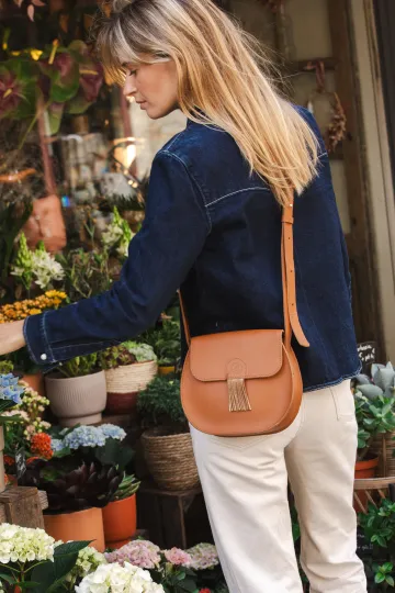 Sac besace Marco - cuir héritage Caramel (désactivé)