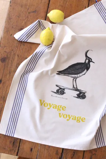 TORCHON DE CUISINE SÉRIGRAPHIÉ - Sérigraphie - Voyage