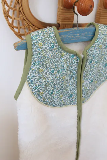 Gigoteuse Liberty et polaire - Andréa  6 - 24 mois