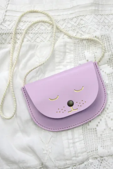 Sac cuir Minette - Lilas